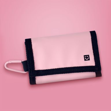 Cartera de Tela con Mosqueton Serie Miniso Rosa