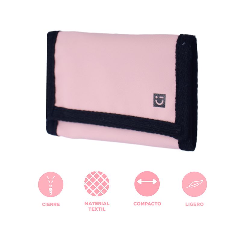 Cartera-de-Tela-con-Mosqueton-Serie-Miniso-Rosa-3-25713