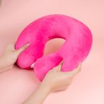 Almohada-de-Viaje-para-el-Cuello-de-Espuma-Viscoelastica-Rosa-2-25725