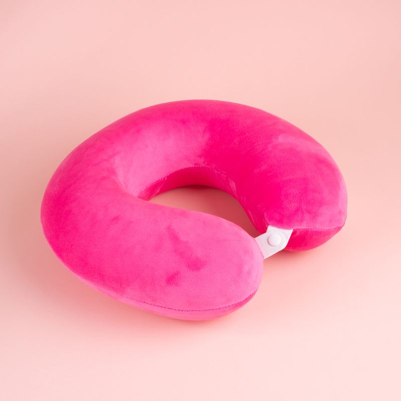 Almohada-de-Viaje-para-el-Cuello-de-Espuma-Viscoelastica-Rosa-3-25725