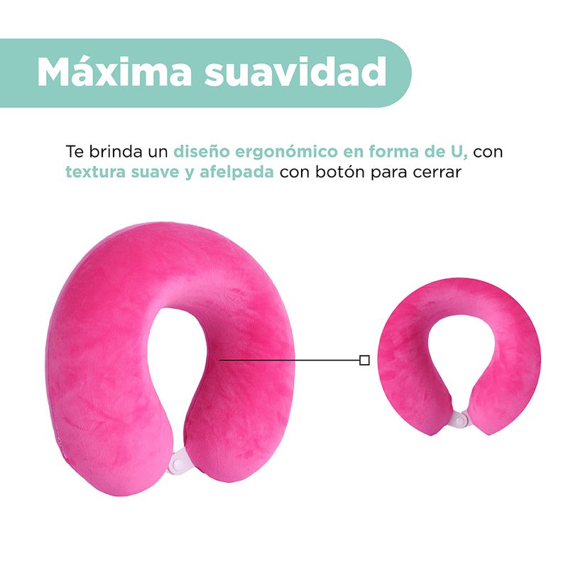 Almohada-de-Viaje-para-el-Cuello-de-Espuma-Viscoelastica-Rosa-5-25725
