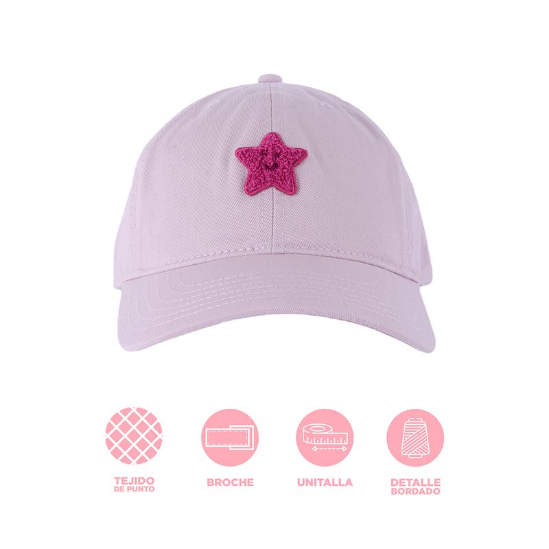 Gorra-de-Beisbol-Bordada-Estrella-Serie-Miniso-Lila-4-25722