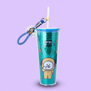 Vaso Plastico de Doble Pared con Pitillo 800 Ml Chimmy Serie Bt21