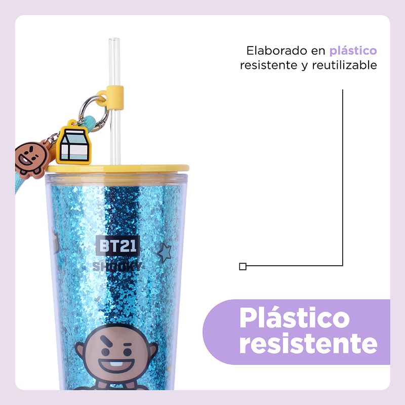 Vaso-Plastico-de-Doble-Pared-con-Pitillo-800-Ml-Shooky-Serie-Bt21-6-25818