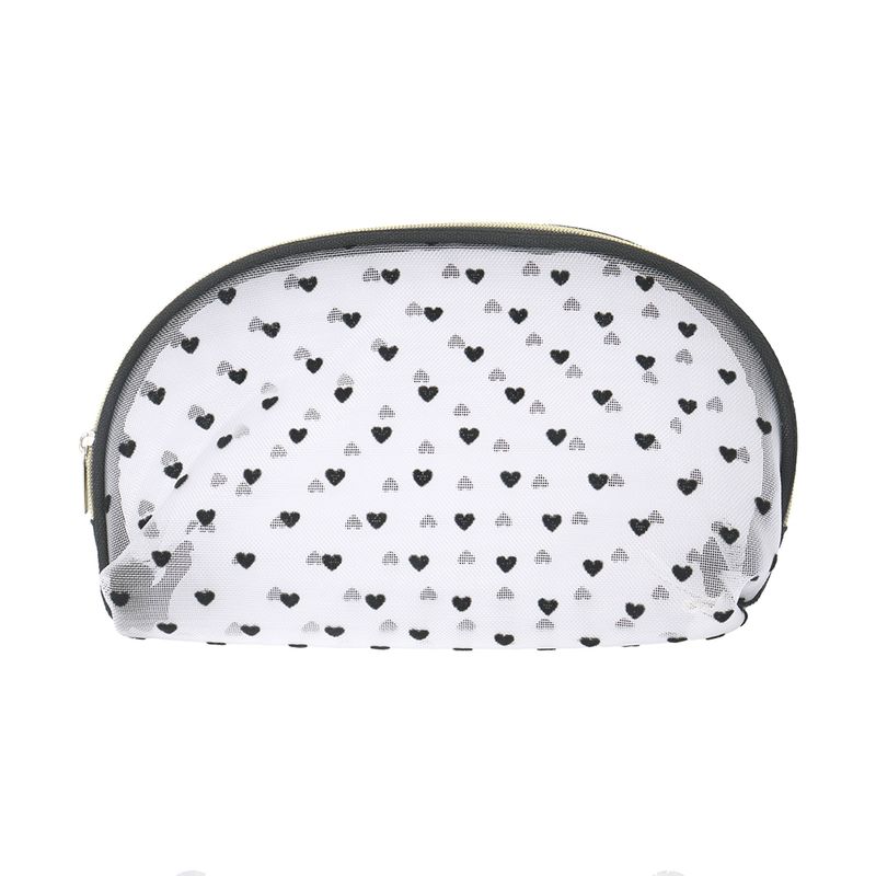 Cosmetiquera-en-Forma-de-Concha-en-Malla-con-Patron-de-Corazones-Serie-Miniso-1-25683