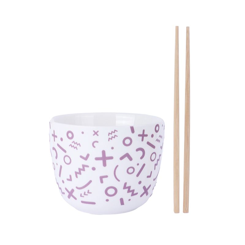 Tazon-de-Ceramica-con-Palillos-1150Ml-Serie-Miniso-Morado-1-25650