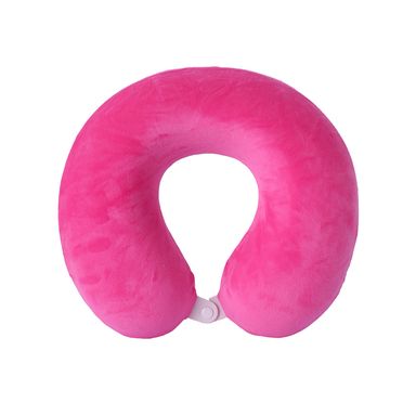 Almohada de Viaje para el Cuello de Espuma Viscoelastica Rosa
