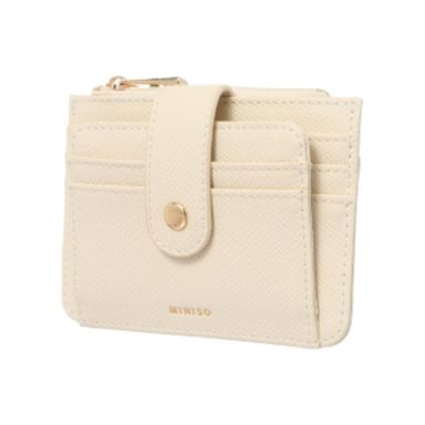 Tarjetero Doble Serie Miniso Beige