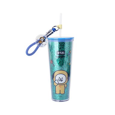Vaso Plastico de Doble Pared con Pitillo 800 Ml Chimmy Serie Bt21
