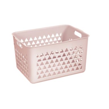 Cesta de Almacenamiento Grande Serie Miniso Rosa
