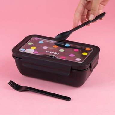 Contenedor para Alimentos de 1100Ml Serie Miniso Negro