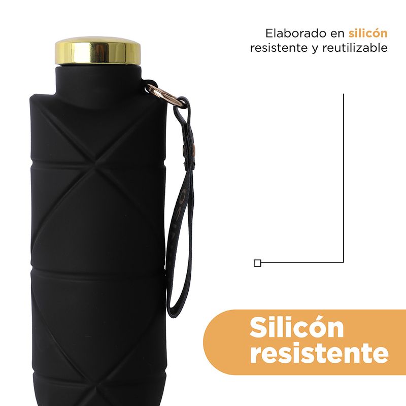 Botella-Plastico-Plegable-de-Silicona-Portatil-de-700-Ml-Serie-Silver-Grey-Negro-8-25854