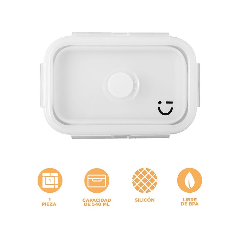Contenedor-de-Alimentos-Plegable-de-Silicona-540-Ml-Serie-Silver-Grey-Crema-5-25942