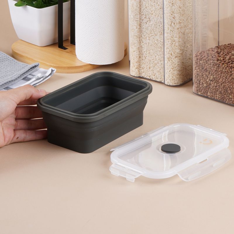 Contenedor-de-Alimentos-Plegable-de-Silicona-540-Ml-Serie-Silver-Grey-Negro-2-25943