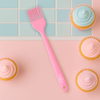 Cepillo Pequeño de Silicona Serie Mis Pastelitos Rosa