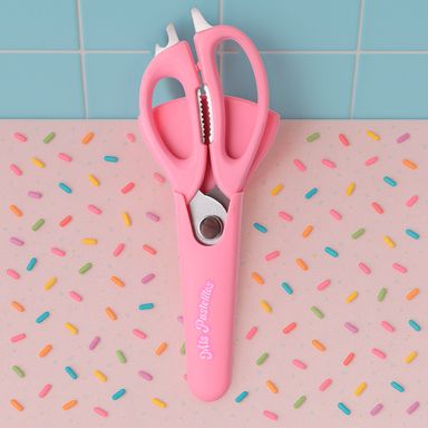 Tijeras de Cocina Multiusos Serie Mis Pastelitos Rosa