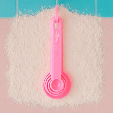 Juego de Cucharas Medidoras Serie Mis Pastelitos Rosa 5 Piezas
