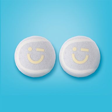Pelota para Mascotas que Brillan en la Obscuridad Serie Silver Gray 2 Uds