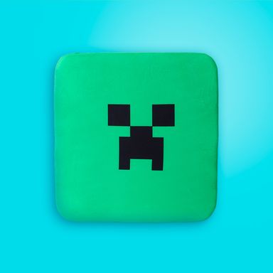 Cojin para Asiento Cuadrada Creeper Serie Minecraft Verde