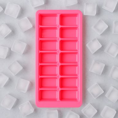 Bandejas para Cubos de Hielo Serie Mis Pastelitos Rosa