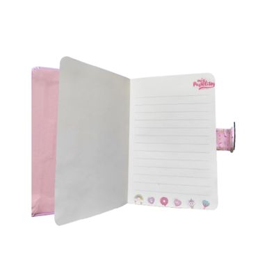 Cuaderno de Tapa Dura con Broche Magnetico 80 Hojas Serie Mis Pastelitos