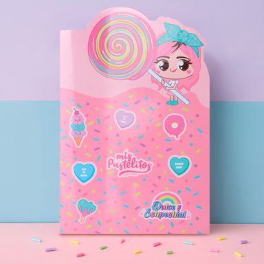 Set de Cuadernos con Puntadas Serie Mis Pastelitos