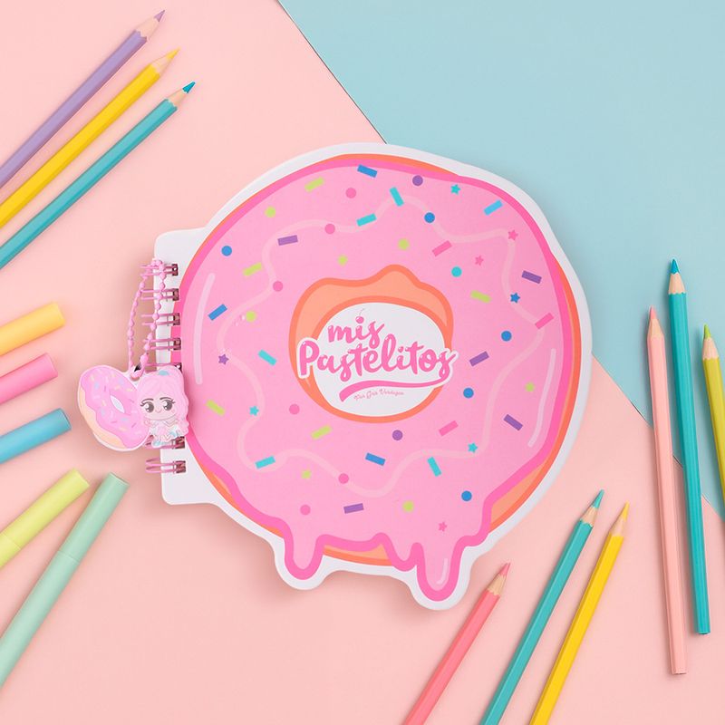 Mini-Cuaderno-en-Forma-de-Dona-80-Hojas-Serie-Mis-Pastelitos-2-26098