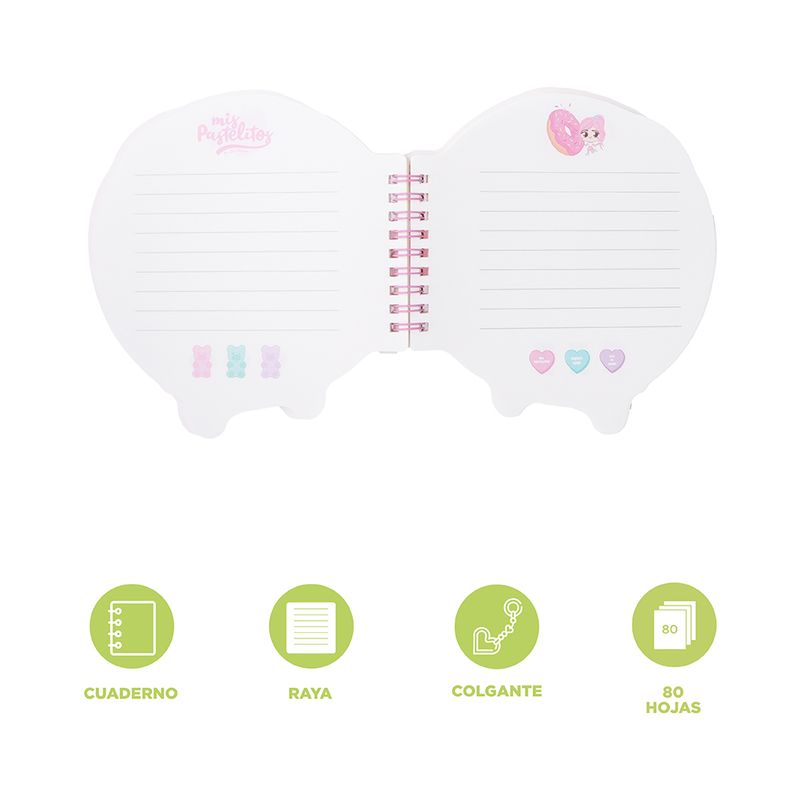 Mini-Cuaderno-en-Forma-de-Dona-80-Hojas-Serie-Mis-Pastelitos-3-26098