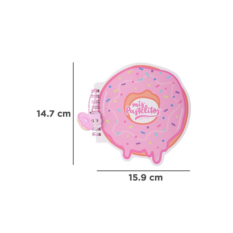 Mini-Cuaderno-en-Forma-de-Dona-80-Hojas-Serie-Mis-Pastelitos-4-26098