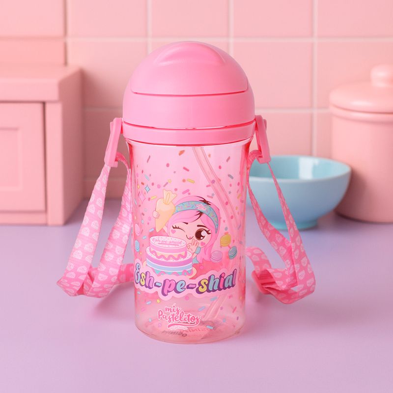 Botella-de-Plastico-con-Pitillo-400-Ml-Serie-Mis-Pastelitos-Rosa-2-26110