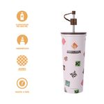 Vaso-de-Acero-Doble-Pared-con-Pitillo-650-Ml-Serie-Minecraft-Blanco-3-25989