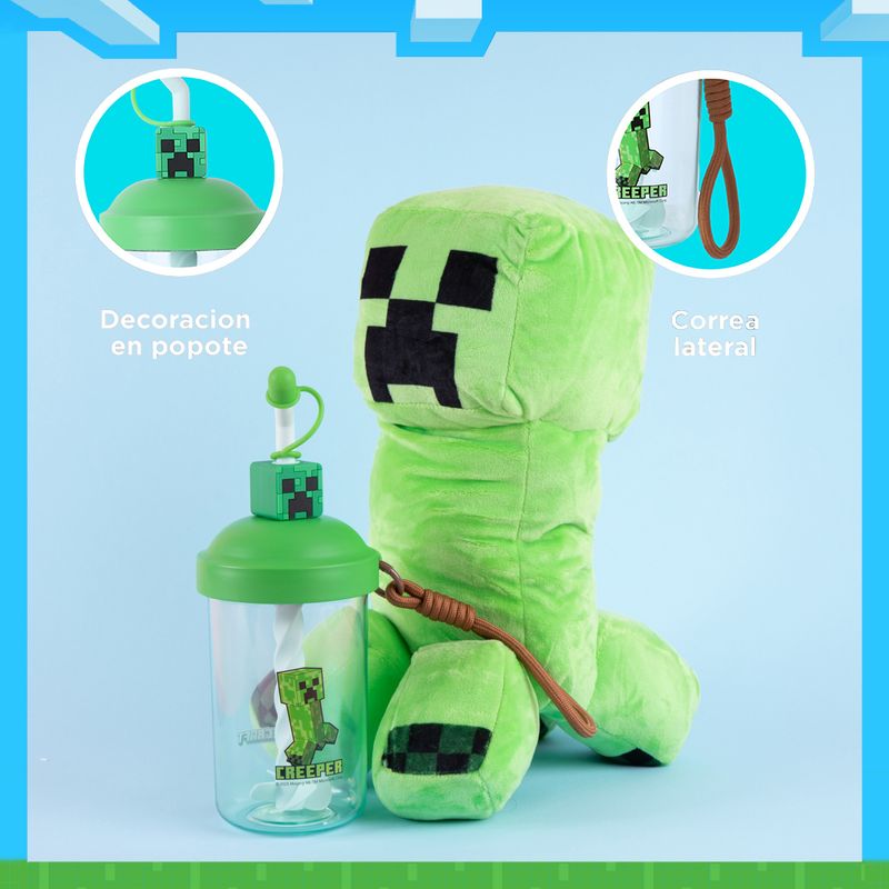 Vaso-Plastico-con-Pitillo-para-Mezclar-680-Ml-Creeper-Serie-Minecraft-6-25991
