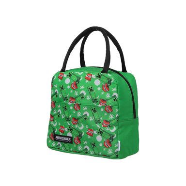 Lonchera con Asa Serie Minecraft Verde