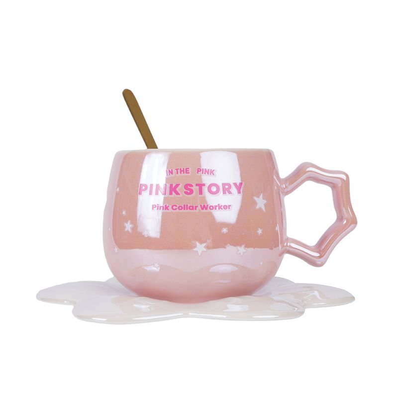 Taza-Ceramica-con-Posavasos-y-Cuchara-de-220Ml-Serie-Miniso-Rosa-1-25897