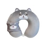Almohada-para-Viaje-de-Espuma-Viscoelastica-con-Antifaz-Shiba-Inu-Serie-Miniso-1-25887