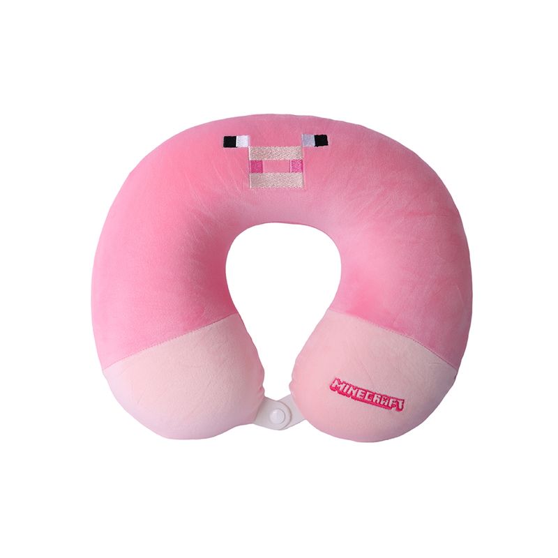 Almohada-de-Viaje-para-el-Cuello-de-Espuma-Viscoelastica-Serie-Minecraft-Rosa-1-26008