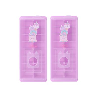 Bandejas para Cubos de Hielo Serie Mis Pastelitos Purpura