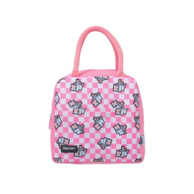 Lonchera Estampada Serie Minecraft Rosa