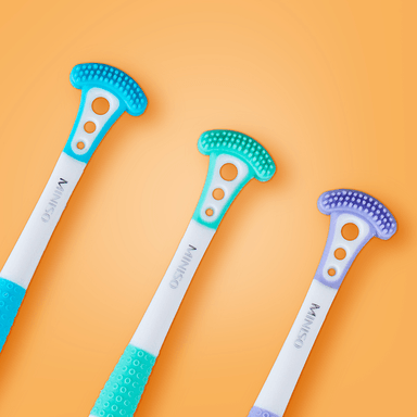 Cepillo de Dientes para Limpieza de Lengua 2 en 1 Serie Miniso - 3 Unidades