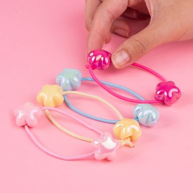 Set de Ligas Infantiles para Cabello Brillantes Serie Miniso 4 Pzas