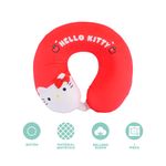 Almohada-de-Viaje-para-el-Cuello-Hello-Kitty-Serie-Sanrio-Rojo-4-26496