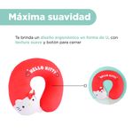 Almohada-de-Viaje-para-el-Cuello-Hello-Kitty-Serie-Sanrio-Rojo-5-26496