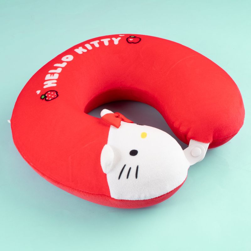 Almohada-de-Viaje-para-el-Cuello-Hello-Kitty-Serie-Sanrio-Rojo-7-26496