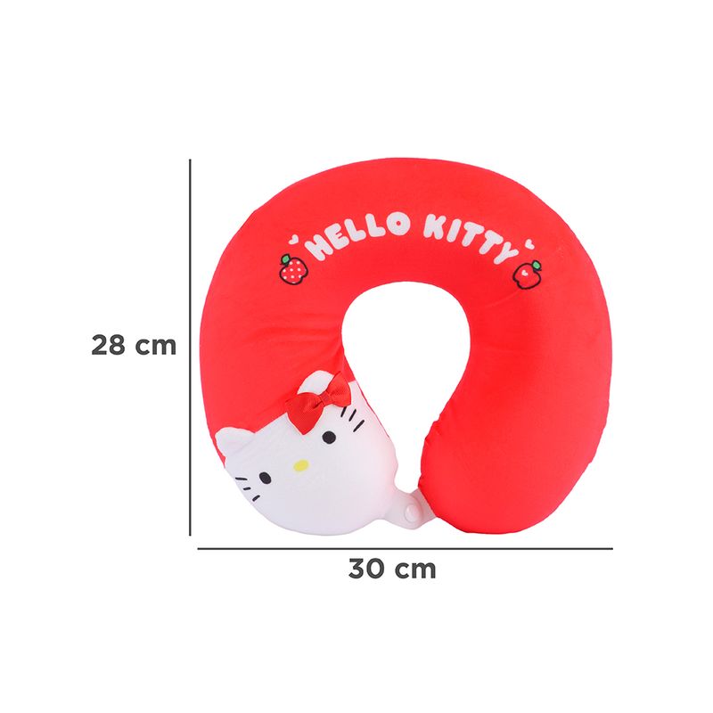 Almohada-de-Viaje-para-el-Cuello-Hello-Kitty-Serie-Sanrio-Rojo-8-26496