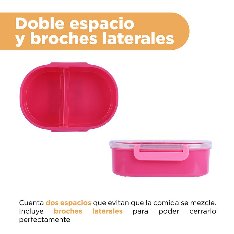 Contenedor-para-Alimentos-de-650Ml-Serie-Snoopy-Rosa-5-26509