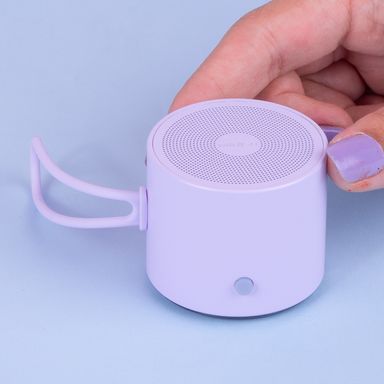 Bocina Inalambrico Portatil de Metal Mod A127 Serie Miniso Morado