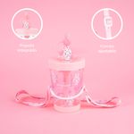 Vaso-Plastico-con-Correa-para-el-Hombro-de-535-Ml-My-Melody-Serie-Sanrio-Rosa-6-26593