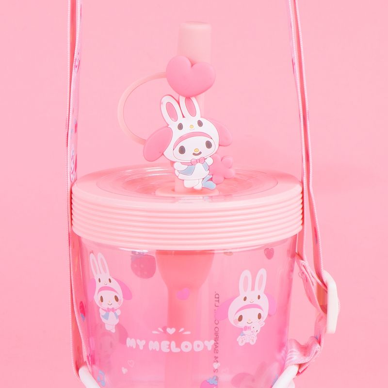 Vaso-Plastico-con-Correa-para-el-Hombro-de-535-Ml-My-Melody-Serie-Sanrio-Rosa-8-26593