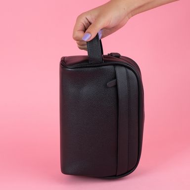 Cosmetiquera Tipo Piel Serie Miniso Negro