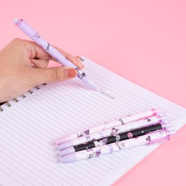 Juego de 5 Esferos Kuromi 0.5 Mm Serie Sanrio Negro